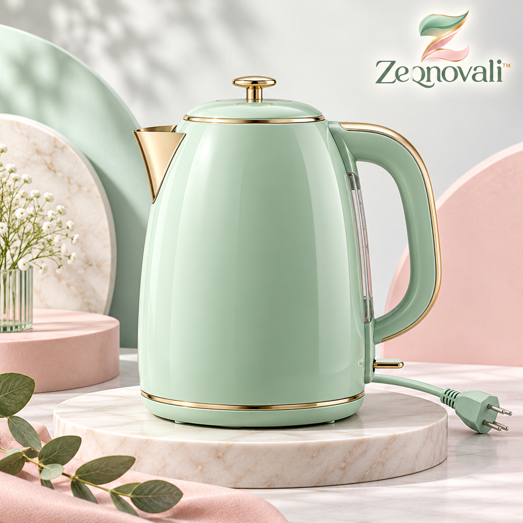 Zeqnovali™ Mint Electric Kettle view 1