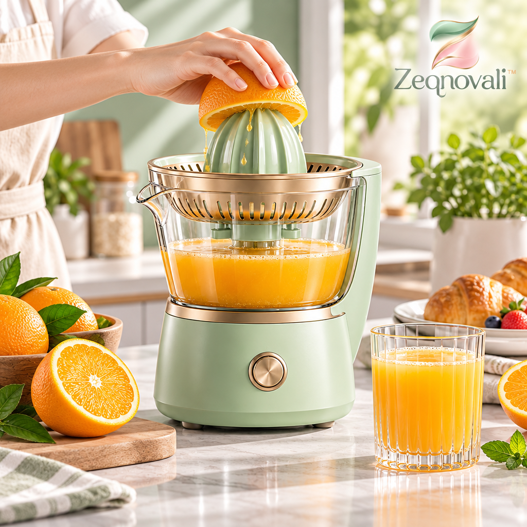 Zeqnovali™ Pistachio Electric Citrus Juicer view 2