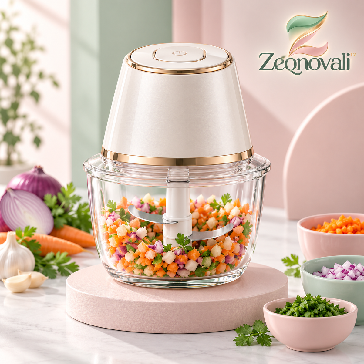 Zeqnovali™ Pearl Electric Food Chopper view 1