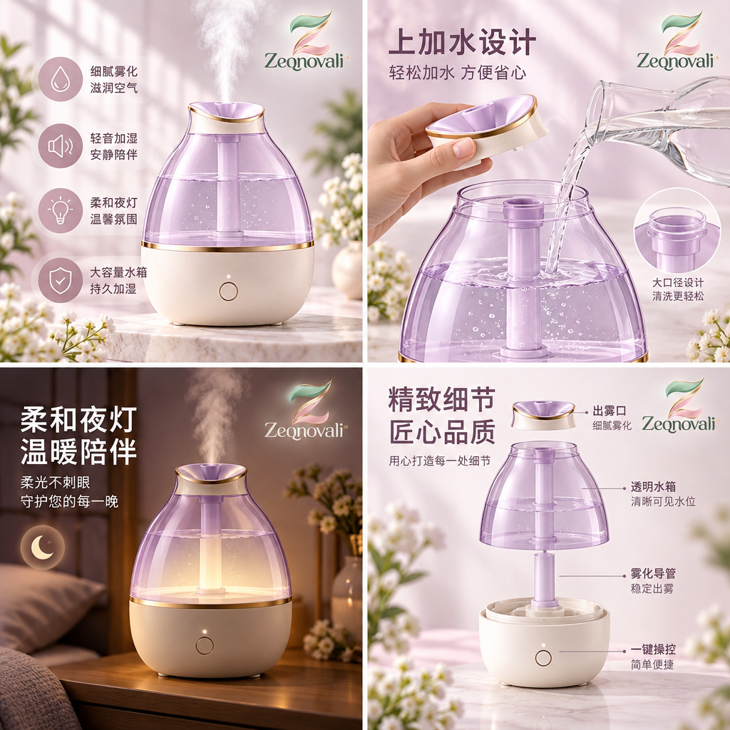 Zeqnovali™ Dew Cool Mist Humidifier view 3