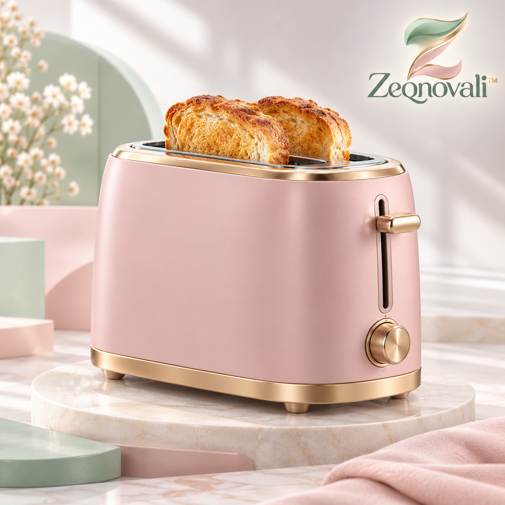 Zeqnovali™ Blush Two-Slice Toaster view 1