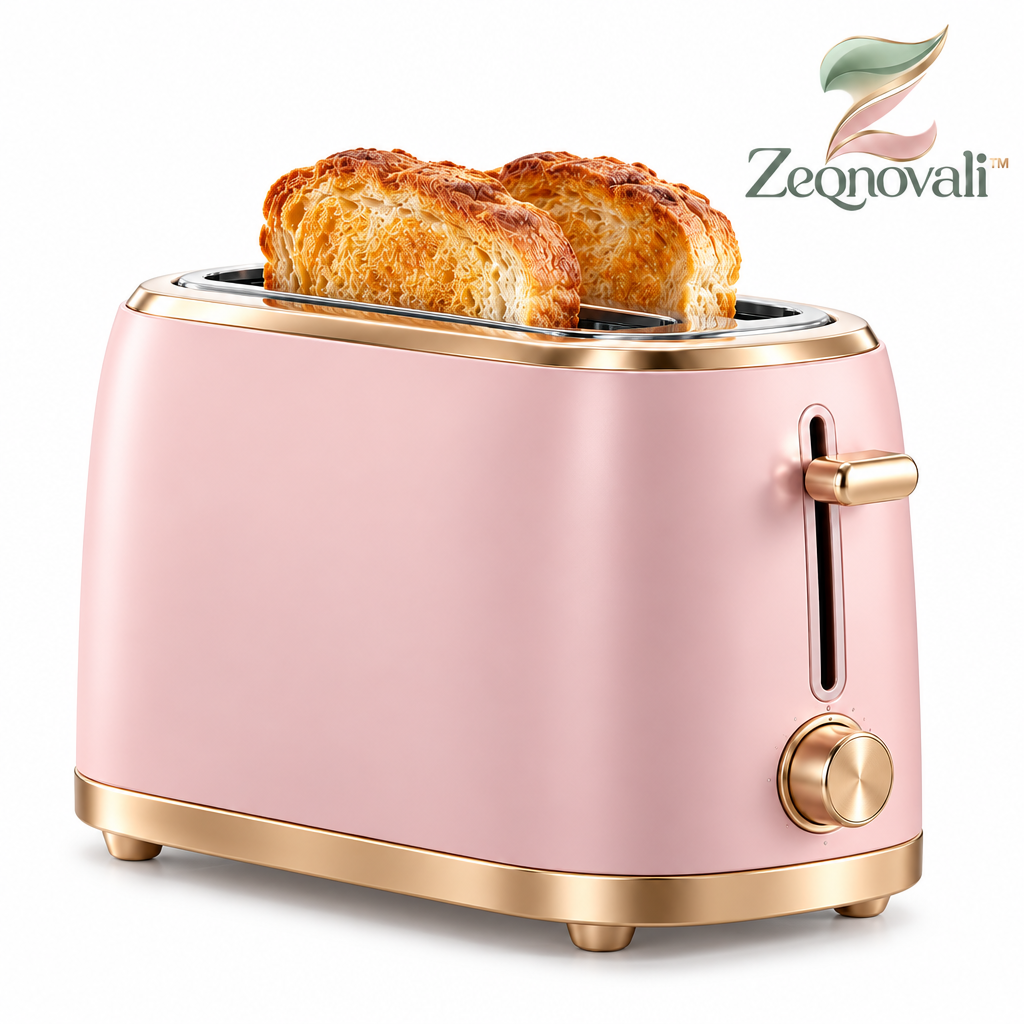 Zeqnovali™ Blush Two-Slice Toaster view 4