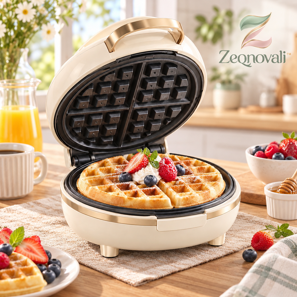 Zeqnovali™ Vanilla Waffle Maker view 2