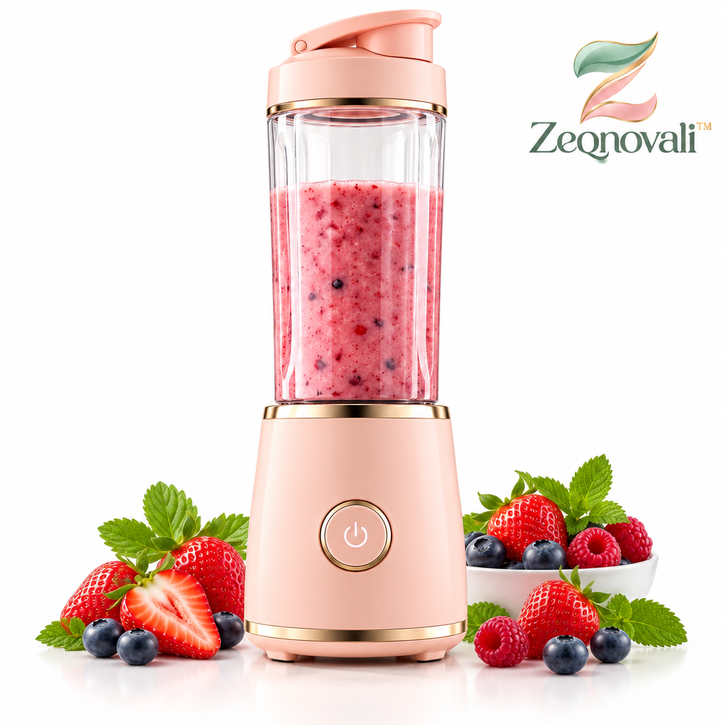 Zeqnovali™ Peach Personal Blender view 4