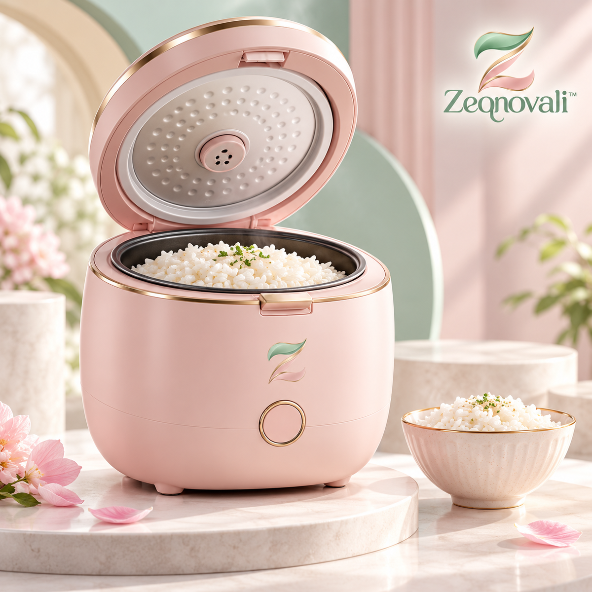 Zeqnovali™ Petal Mini Rice Cooker view 1