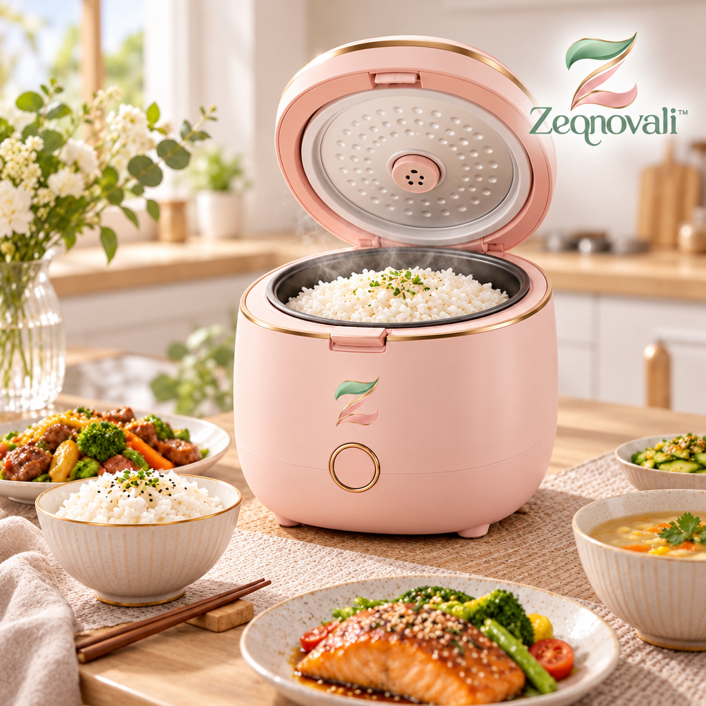 Zeqnovali™ Petal Mini Rice Cooker view 2