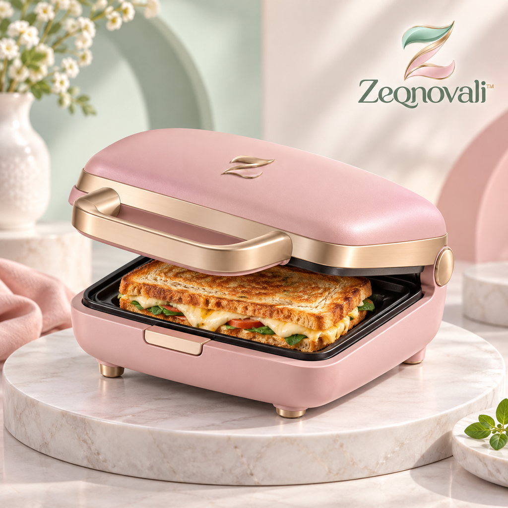 Zeqnovali™ Rose Sandwich Press view 1